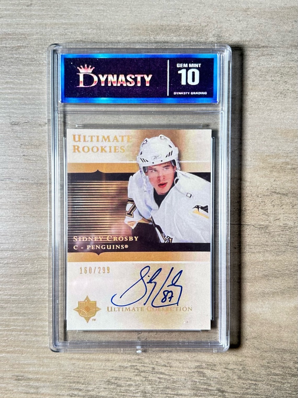Sidney Crosby Signed Upper Deck Ultimate Rookie 2005/06 Gem Mint 10 Novelty Card